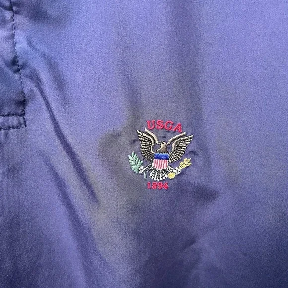 Vintage USGA 1894 Pullover Mens Large Golf Jacket Made USA 90s - Picture 2 of 7